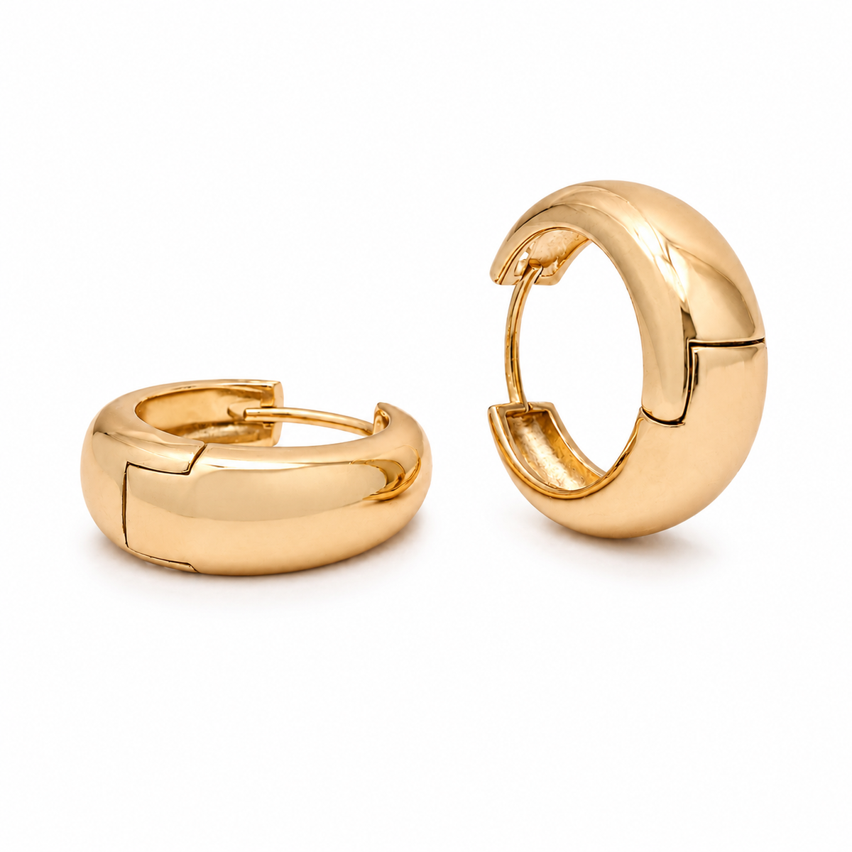 PM021G – Gold Bubble Huggie Minđuše