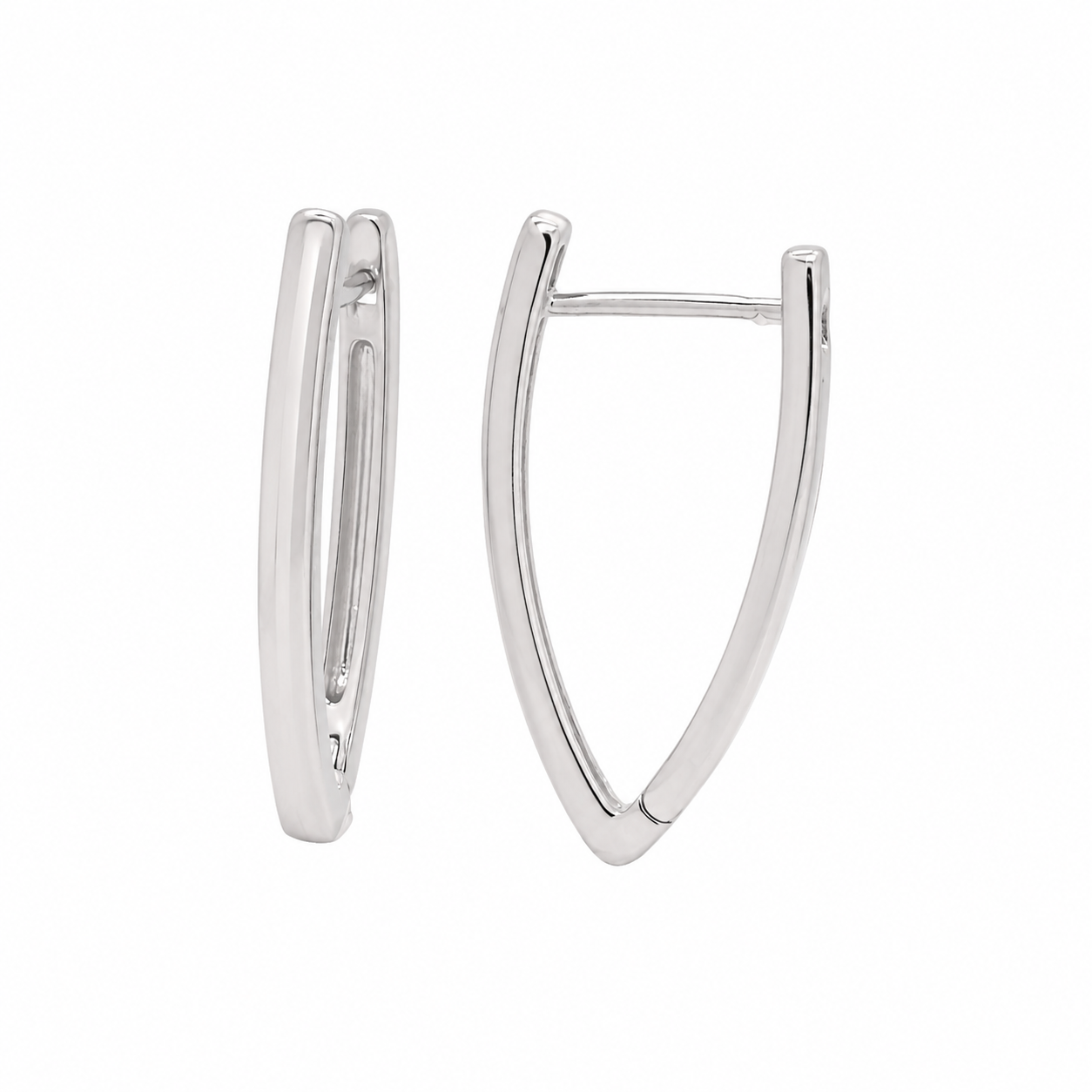 PM017 Silver Arch Huggie Minđuše od hirurškog čelika