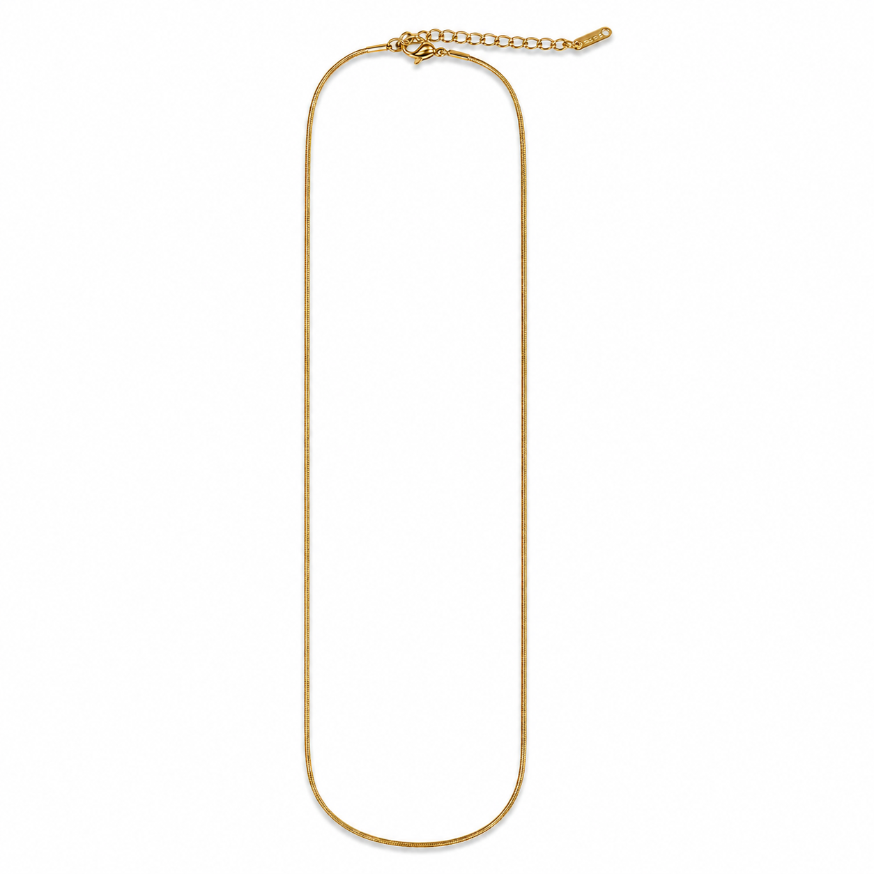 PO002G – Gold Slim Snake Chain Ogrlica