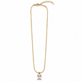 PO005G – Gold Emerald Cut CZ Snake Chain Ogrlica