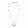 PO001 – Silver CZ Pavé Dragonfly Cable Chain Ogrlica