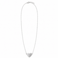 PO020 – Silver Mini Floating Heart Cable Pendant Ogrlica