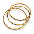 PNC013G - Gold 3-Piece Plain Polished Stacking Bangle Narukvica set od hirurškog čelika