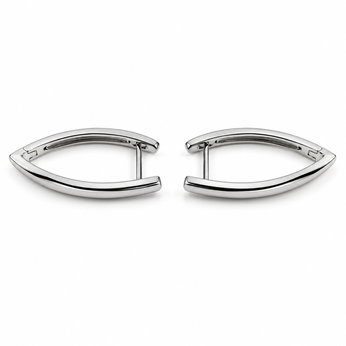 PM168 - Silver Arch Huggie Large Minđuše od hirurškog čelika