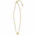 PO017G - Gold Smooth Ball Snake Chain Ogrlica od hirurškog čelika