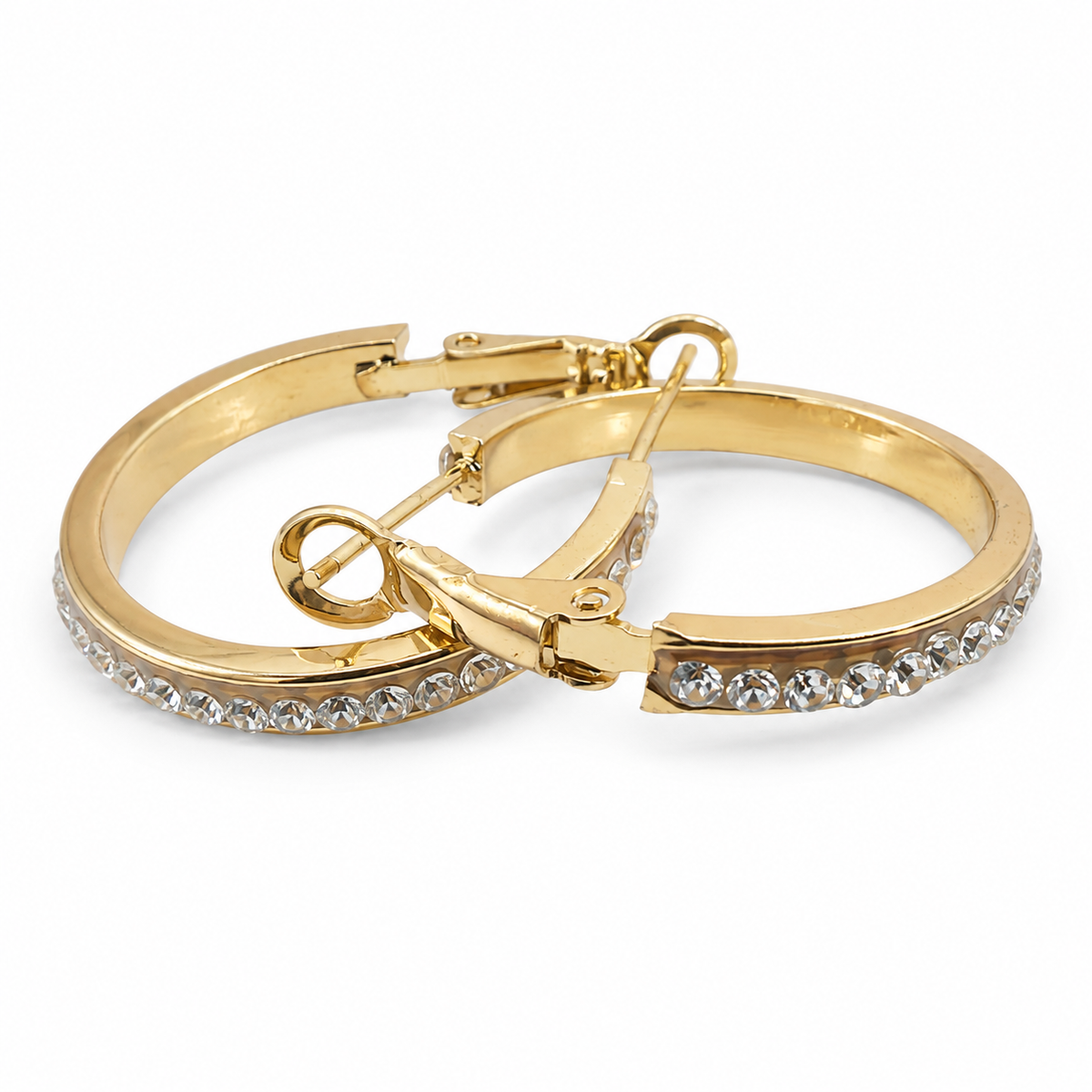 PM027G – Gold Crystal Ring Small Minđuše