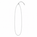 PO045 - Silver Thin 440 mm Cable Chain Ogrlica