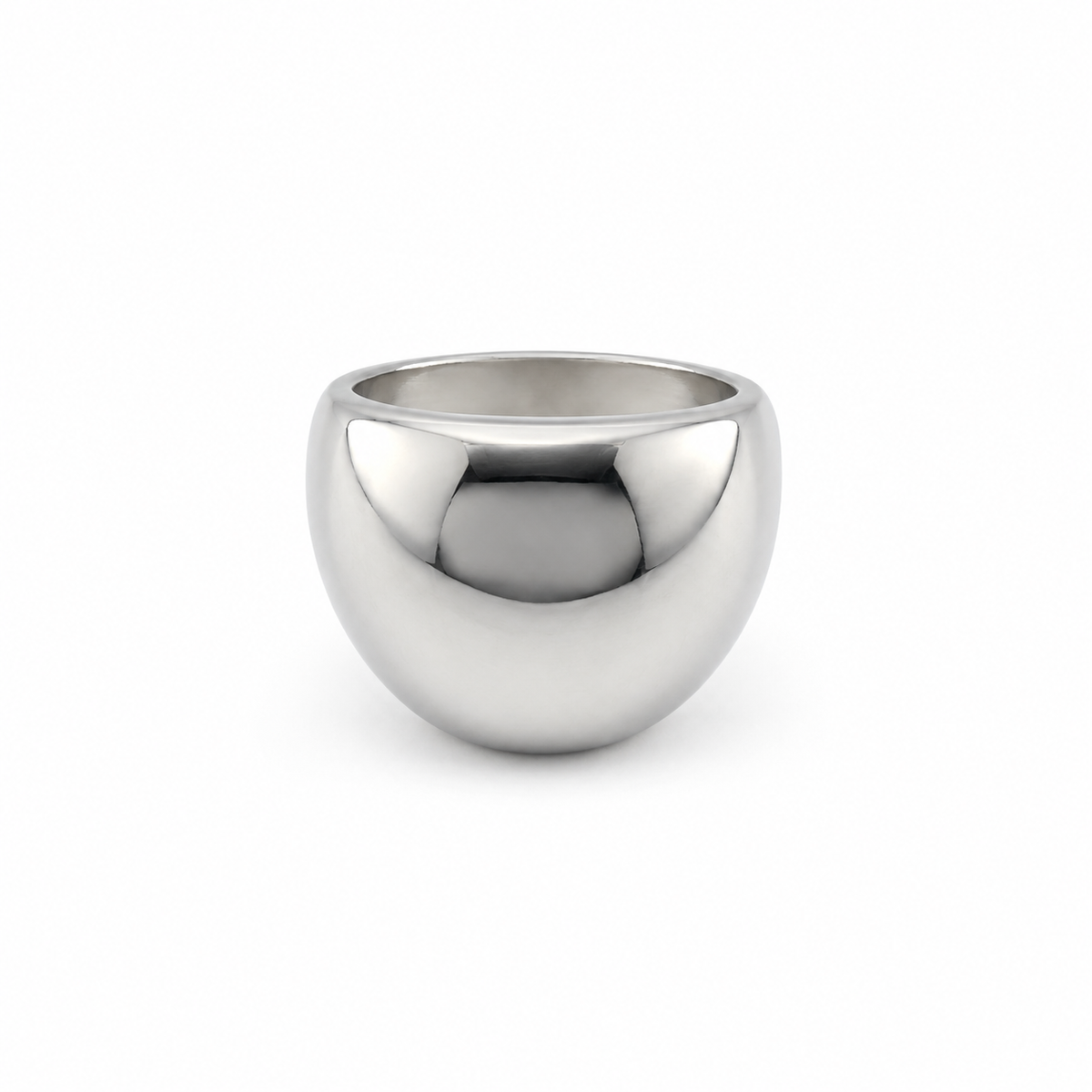 PP013 – Silver Dome Bold Prsten