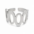 PP016 – Silver Wave Cutout Open Prsten