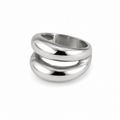 PP024 – Silver Twin Dome Bold Prsten