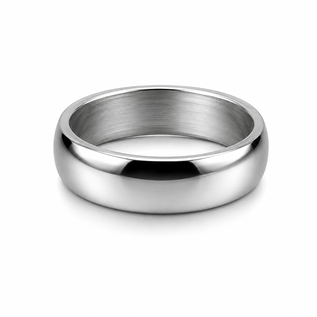 PP026 – Silver Classic Dome Band Prsten