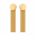 PM036G – Gold Disc Chain Fringe Minđuše