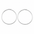 PM149 – Silver Thin Plain 58 mm Hoop Minđuše