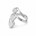 PP007 – Silver Triple Cube Open Prsten