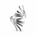 PP048 – Silver Multi Ray Wing Sculptural Prsten
