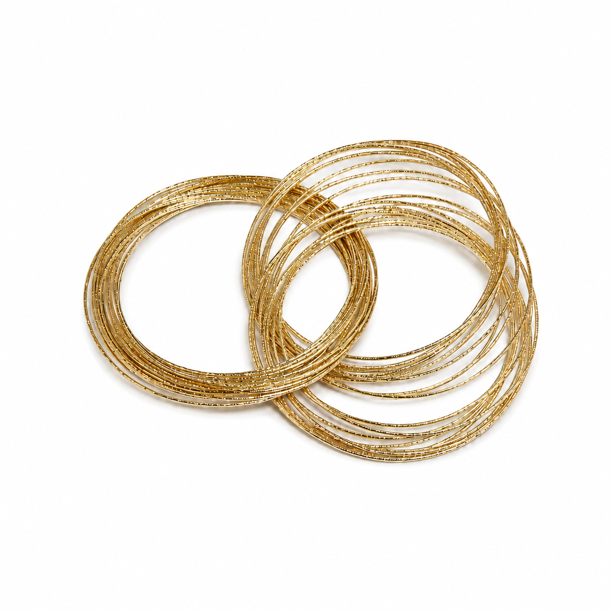 PNC005G – Gold Multi Bangle Textured Stacking Set Narukvica