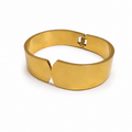 PNC006G – Gold Wide Plain Polished Cuff Bangle Narukvica
