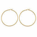 PM091G – Gold Thin Plain 80 mm Hoop Minđuše