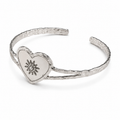 PNC028 – Silver Heart Sun Narukvica