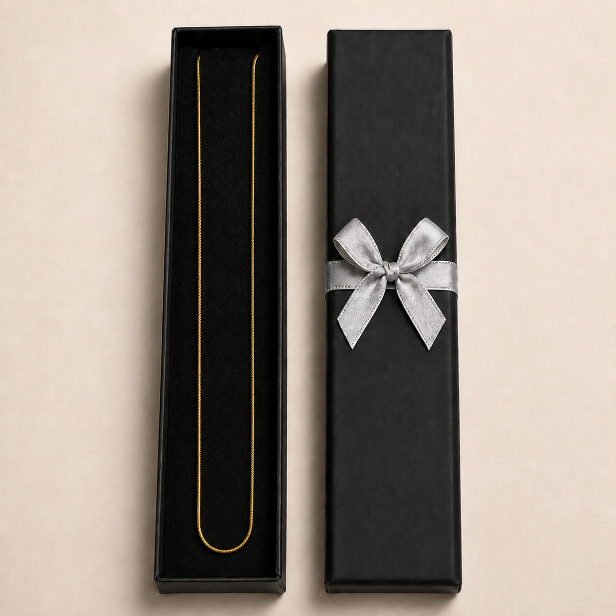 PO002G – Gold Slim Snake Chain Ogrlica