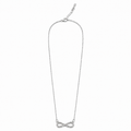 PO034 – Silver CZ Infinity Rolo Chain Ogrlica