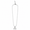 PO035 – Silver Cherry Drop Snake Chain Ogrlica