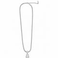 PO037 – Silver MOP Bear Pendant Snake Chain Ogrlica