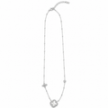 PO038 – Silver MOP Clover Trio Charm Ogrlica