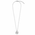 PO039 – Silver MOP CZ Alternating Petal Flower Ogrlica