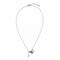 PO003 – Silver Double Butterfly Lariat Ogrlica