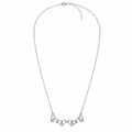 PO016 – Silver Linked Hearts Marquise CZ Ogrlica