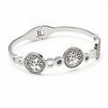 PNC005 – Silver Tree of Life Pavé CZ Bangle Narukvica