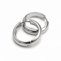 PM141 – Silver Chunky Plain Hoop Minđuše
