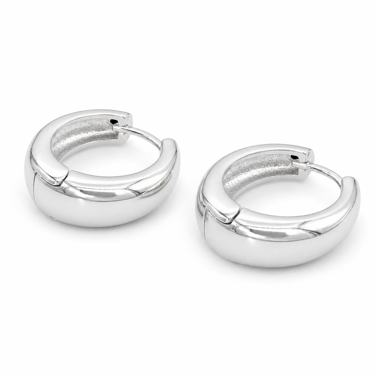 PM039 – Silver Bubble Huggie Minđuše