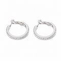 PM064 – Silver Crystal Ring Small Minđuše