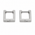 PM123 – Silver Minimalist Square Huggie Minđuše