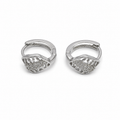 PM138 – Silver Evil Eye Cluster Huggie Minđuše