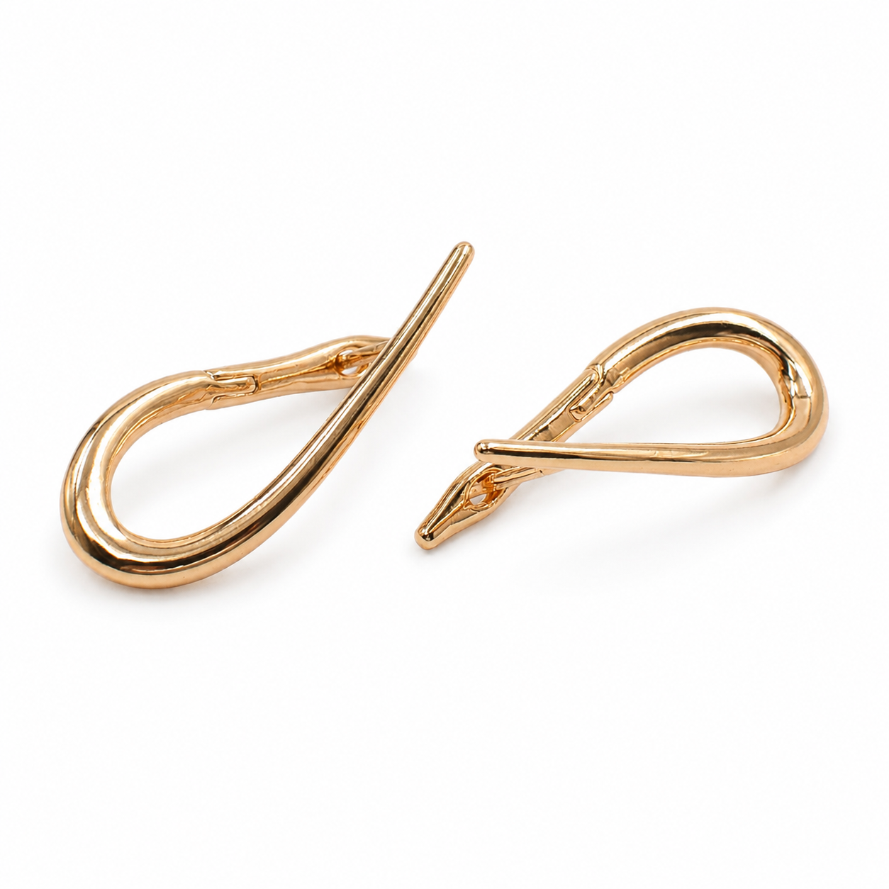 PM011G – Gold Teardrop Ear Crawler Minđuše