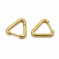 PM049G – Gold Triangle Huggie Minđuše