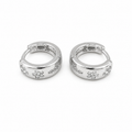 PM103 – Silver Celestial Star CZ Huggie Minđuše