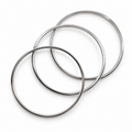 PNC036 - Silver 3-Piece Plain Polished Stacking Bangle Narukvica