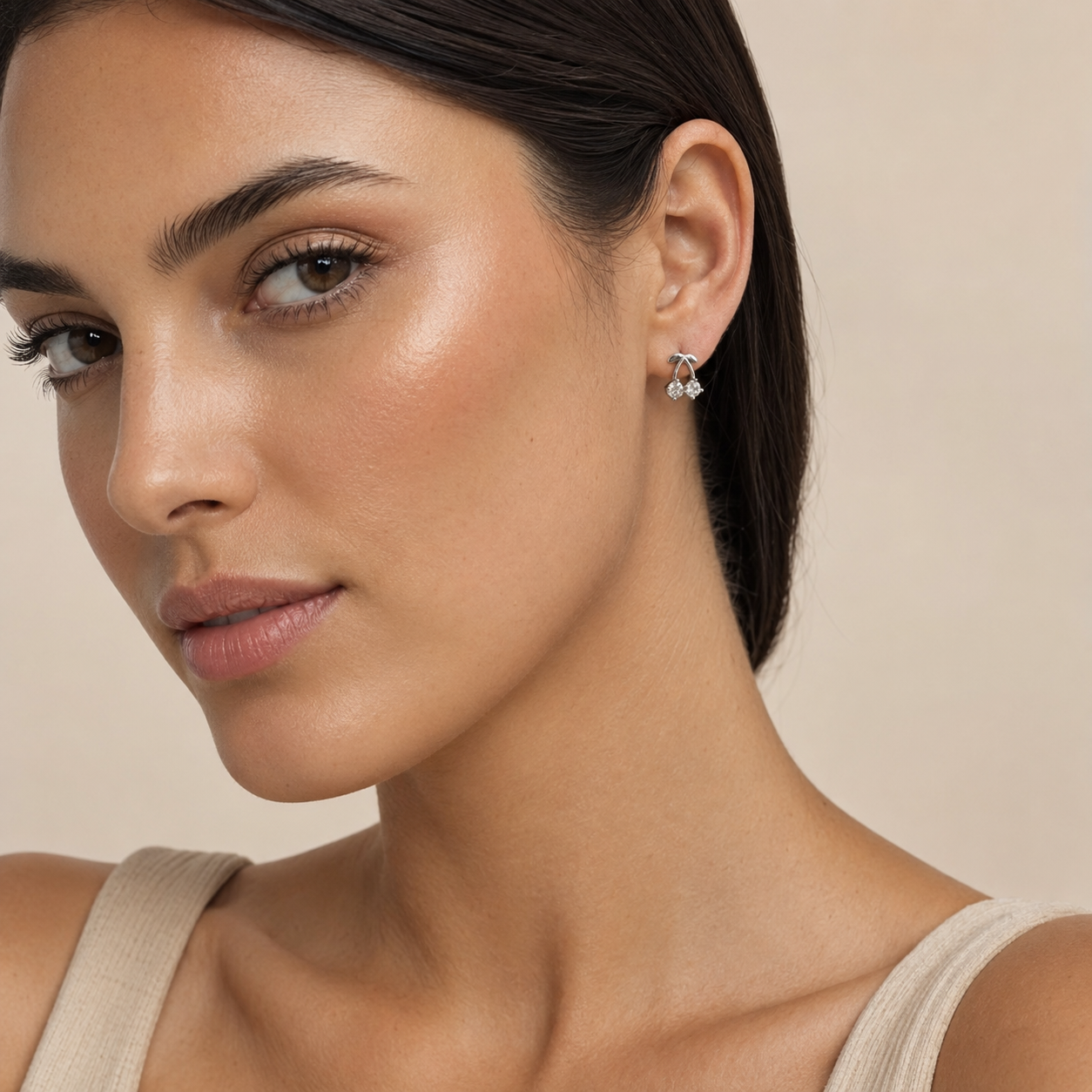 PM005 – Silver Wild Cherry Drop Minđuše